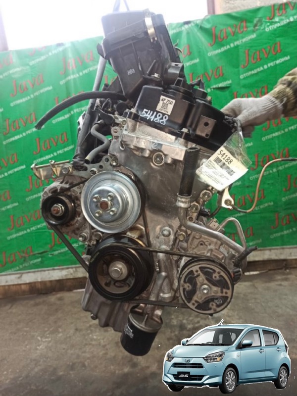 Двигатель Daihatsu Mira E:s LA350S KF-VE 2018 (б/у) ПРОБЕГ-13000КМ. 2WD. +КОМП. ЭЛЕКТРО ЗАСЛОНКА. ПОД А/Т. СТАРТЕР В КОМПЛЕКТЕ.