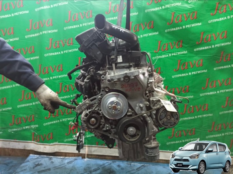 Двигатель Daihatsu Mira E:s LA350S KF-VE 2017 (б/у) ПРОБЕГ-33000КМ. 2WD. +КОМП. ЭЛЕКТРО ЗАСЛОНКА. ПОД А/Т. СТАРТЕР В КОМПЛЕКТЕ.