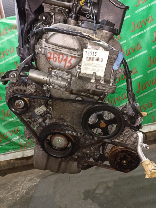 Двигатель Suzuki Palette MK21S K6A 2008 (б/у) ПРОБЕГ-40000КМ. 2WD. МЕХ. ЗАСЛОНКА. КОСА+КОМП. VVT-I. ПОД А/Т. СТАРТЕР В КОМПЛЕКТЕ.