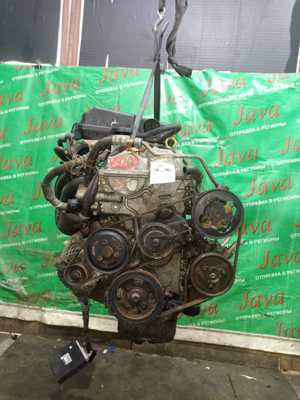 Двигатель Daihatsu Yrv M201G K3-VE 2001 (б/у) ПРОБЕГ-49000КМ. 2WD. КОСА+КОМП. ПОД А/Т. СТАРТЕР В КОМПЛЕКТЕ