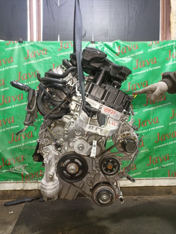 Двигатель Toyota Vitz KSP130 1KR-FE 2016 (б/у) ПРОБЕГ-19000КМ. 2WD. +КОМП. ПОД А/Т. СТАРТЕР В КОМПЛЕКТЕ.
