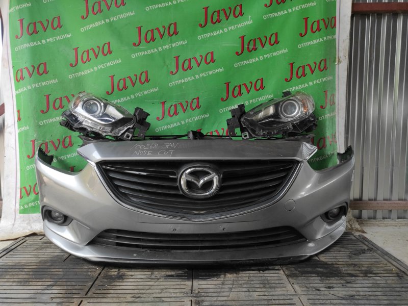 Ноускат Mazda Atenza GJ2FW SH-VPTR 2013 передний (б/у) КСЕНОН.ТУМАНКИ. ПОДОРВАНЫ КРЕПЛЕНИЯ НА БАМПЕРЕ.
