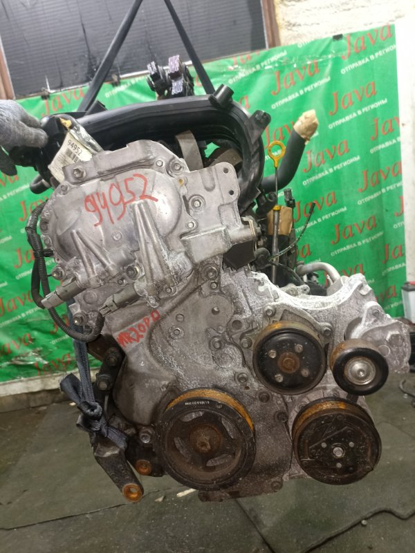 Двигатель Nissan Serena FC26 MR20DD 2011 (б/у) ПРОБЕГ-43000КМ. 2WD. +КОМП.  ЭЛЕКТРО ЗАСЛОНКА. ПОД А/Т. СТАРТЕР В КОМПЛЕКТЕ. БЕЗ ГЕНЕРАТОРА.