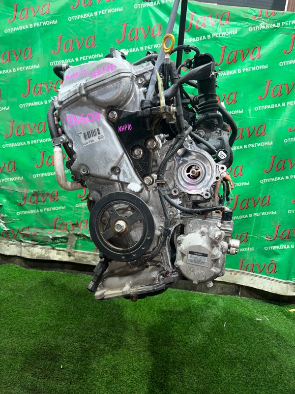 Двигатель Toyota Aqua NHP10 1NZ-FXE 2012 (б/у) ПРОБЕГ-68000КМ. 2WD. КОСА+КОМП. ПОД А/Т. БЕЗ ПОМПЫ.