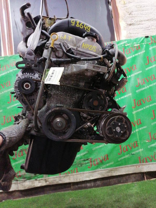 Двигатель Mazda Laputa HP21S K6A-T 2000 (б/у) ПРОБЕГ-53000КМ. 2WD. +КОМП. МЕХ.ЗАСЛОНКА. ПОД А/Т. СТАРТЕР В КОМПЛЕКТЕ.