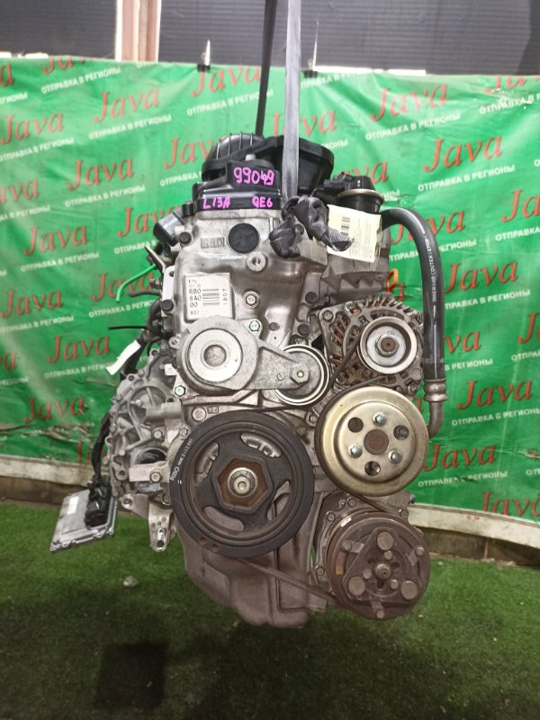 Двигатель Honda Fit GE6 L13A 2010 (б/у) ПРОБЕГ-39000КМ. 2WD. 2-Я МОД. КОСА+КОМП. ПОД А/Т. СТАРТЕР В КОМПЛЕКТЕ.