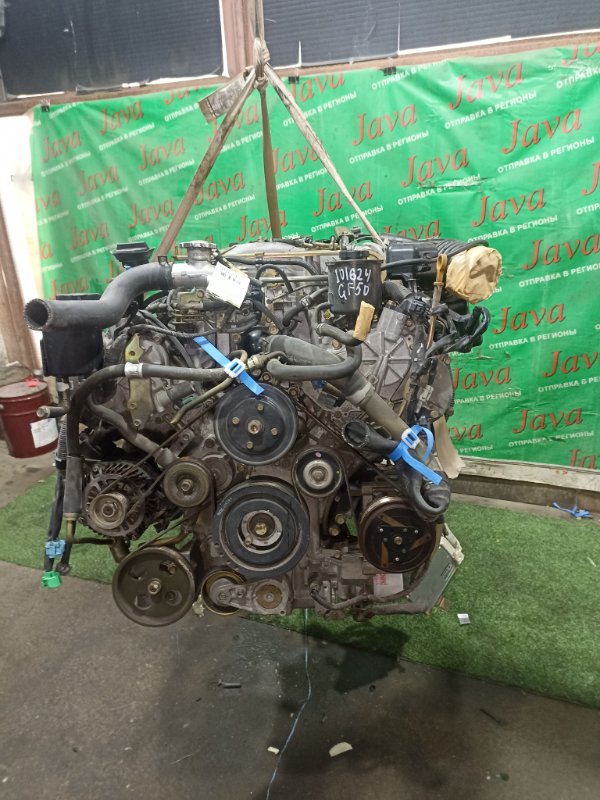 Двигатель Nissan Cima GF50 VK45DE 2006 (б/у) ПРОБЕГ-61000КМ. 2WD. КОСА+КОМП. ПОД А/Т. СТАРТЕР В КОМПЛЕКТЕ.