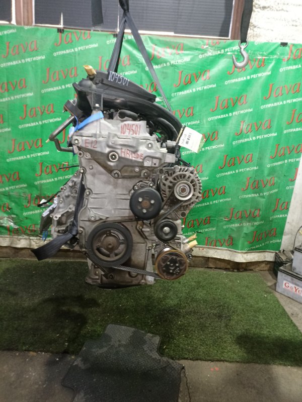 Двигатель Nissan Note E12 HR12DE 2013 (б/у) ПРОБЕГ-31000КМ. 2WD. КОСА+КОМП.  СТАРТЕР В КОМПЛЕКТЕ.