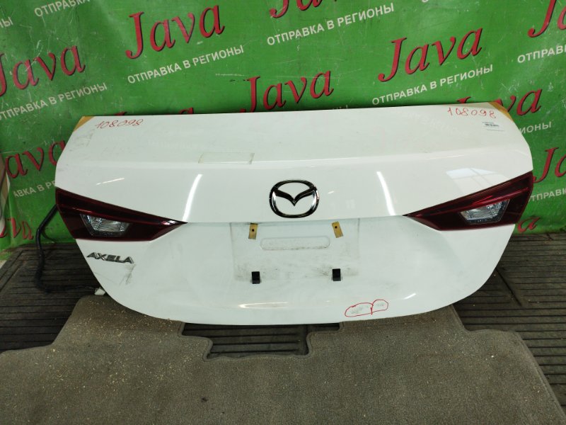 Крышка багажника Mazda Axela BM6FJ Z6-VE 2016 задняя (б/у) ПОТЕРТОСТИ. ТЫЧКИ. СЛЕДЫ СКОТЧА