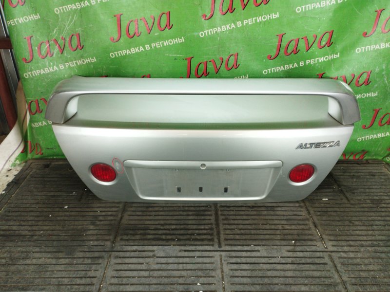 Крышка багажника Toyota Altezza SXE10 3S-GE 1999 задняя (б/у) ПОТЕРТОСТИ. ТЫЧКА. СПОЙЛЕР.