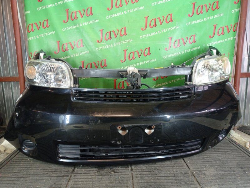 Ноускат Toyota Porte NNP10 2NZ-FE 2010 передний (б/у) КСЕНОН. ПОТЕРТОСТИ НА ФАРАХ. ЛОМ НИЖНИХ КРЕПЛЕНИЙ БАМПЕРА.