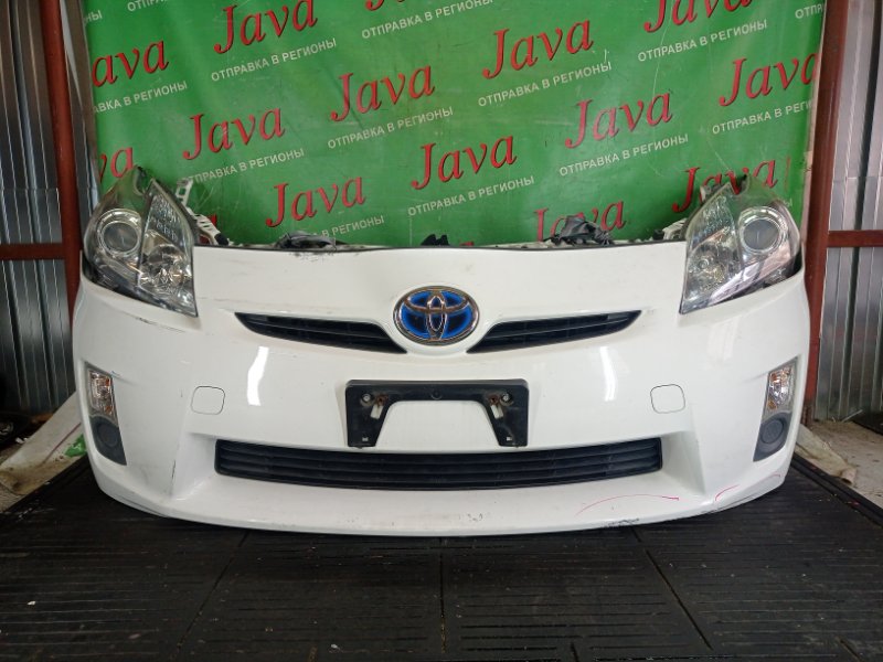 Ноускат Toyota Prius ZVW30 2ZR-FXE 2011 передний (б/у) ГАЛОГЕН. ЛОМ КРЕПЛЕНИЯ R ФАРЫ. ПОТЕРТОСТИ НА L ФАРЕ.