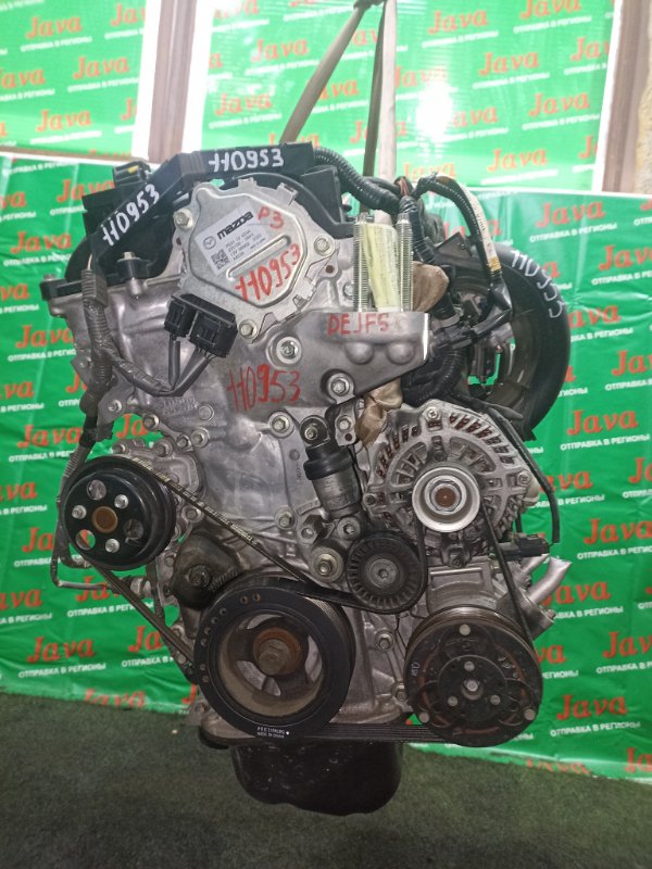 Двигатель Mazda Demio DEJFS P3-VPS 2011 (б/у) ПРОБЕГ-43000КМ. 2WD. КОСА+КОМП. ЭЛЕКТРО ЗАСЛОНКА. ПОД А/Т. СТАРТЕР В КОМПЛЕКТЕ.