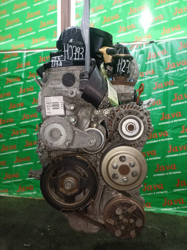 Двигатель Honda Fit GE6 L13A 2008 (б/у) ПРОБЕГ-28000КМ. 2WD. 1-Я МОД. КОСА+КОМП. ЭЛЕКТРО ЗАСЛОНКА. ПОД А/Т. СТАРТЕР В КОМПЛЕКТЕ.