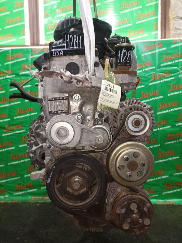Двигатель Honda Freed GB3 L15A 2010 (б/у) ПРОБЕГ-42000КМ. 2WD. КОСА+КОМП. ЭЛЕКТРО ЗАСЛОНКА. ПОД А/Т. СТАРТЕР В КОМПЛЕКТЕ.