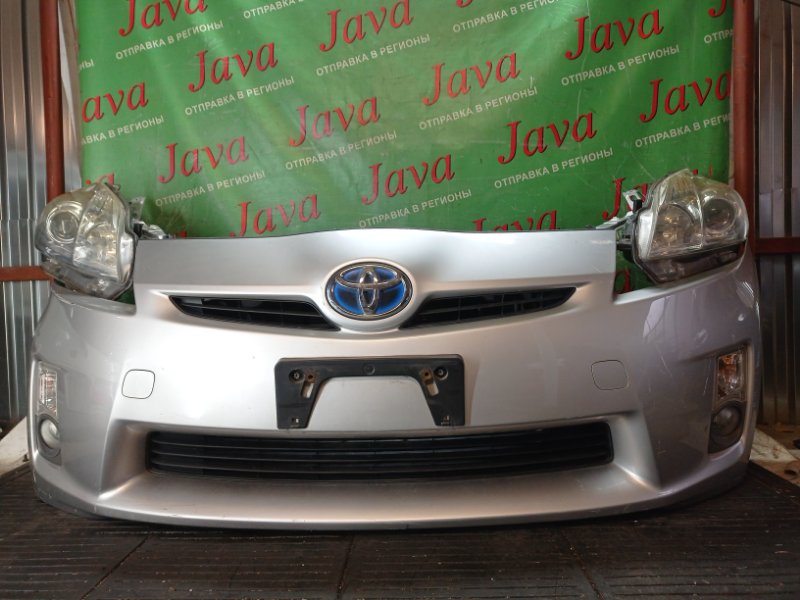 Ноускат Toyota Prius ZVW30 2ZR-FXE 2010 передний (б/у) ГАЛОГЕН. ТУМАНКИ. ПОЛЕЗ ЛАК НА ФАРАХ. ЛОМ КРЕЛПЕНИЙ БАМПЕРА.