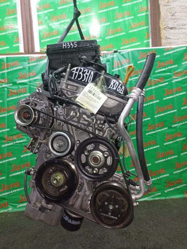 Двигатель Suzuki Alto Lapin HE33S R06A 2017 (б/у) ПРОБЕГ-26000КМ. 2WD. +КОМП. ПОД А/Т. СТАРТЕР В КОМПЛЕКТЕ.