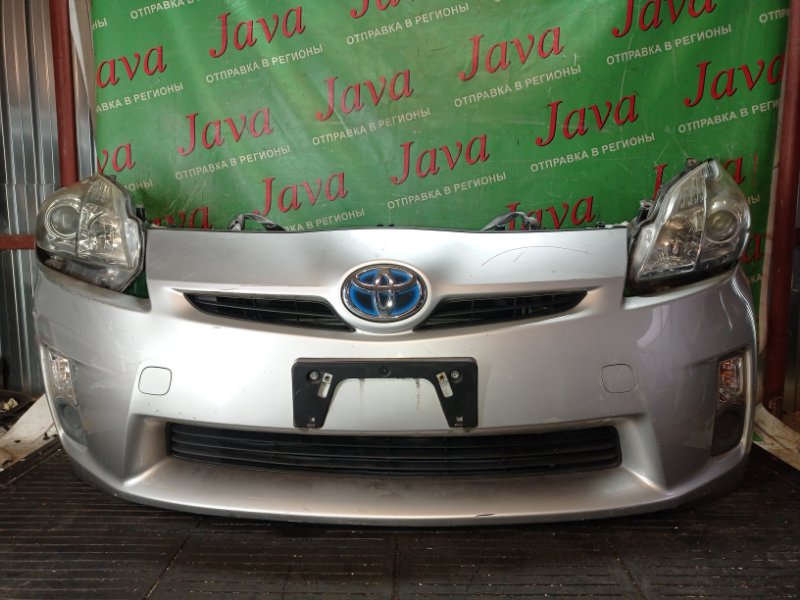 Ноускат Toyota Prius ZVW30 2ZR-FXE 2011 передний (б/у) ГАЛОГЕН. ПОДОРВАН БАМПЕР.  ПОТЕРТОСТИ НА L ФАРЕ.