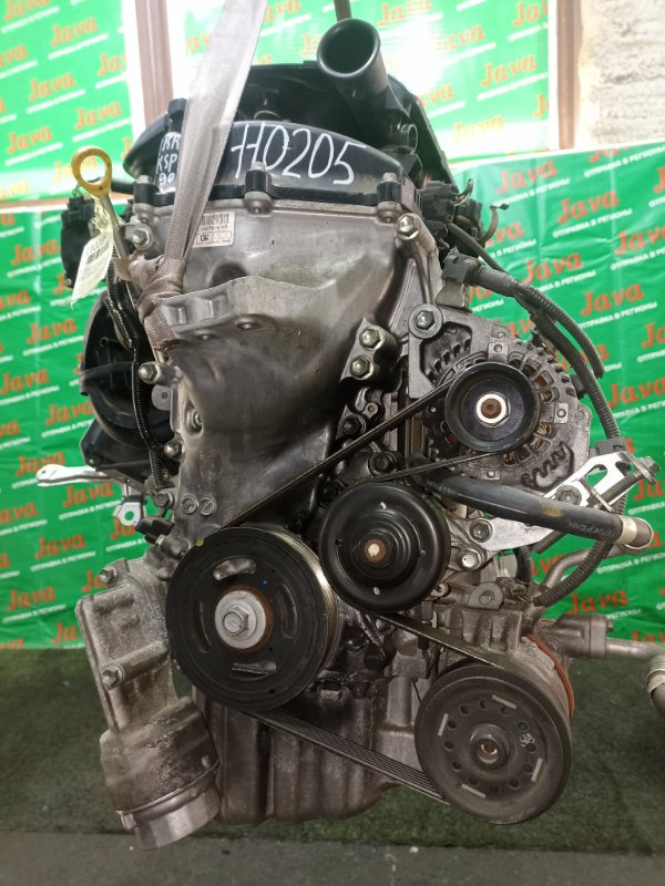 Двигатель Toyota Vitz KSP90 1KR-FE 2006 (б/у) ПРОБЕГ-38000КМ. 2WD. +КОМП. ПОД А/Т. СТАРТЕР В КОМПЛЕКТЕ.