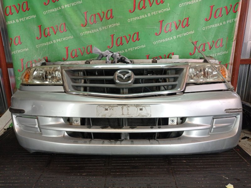 Ноускат Mazda Bongo Friendee SGEW FE 2000 передний (б/у) 2-я МОДЕЛЬ. ГАЛОГЕН. ПОЛЕЗ ХРОМ НА РЕШЕТКЕ. ВМЯТИНА НА БАМПЕРЕ.
