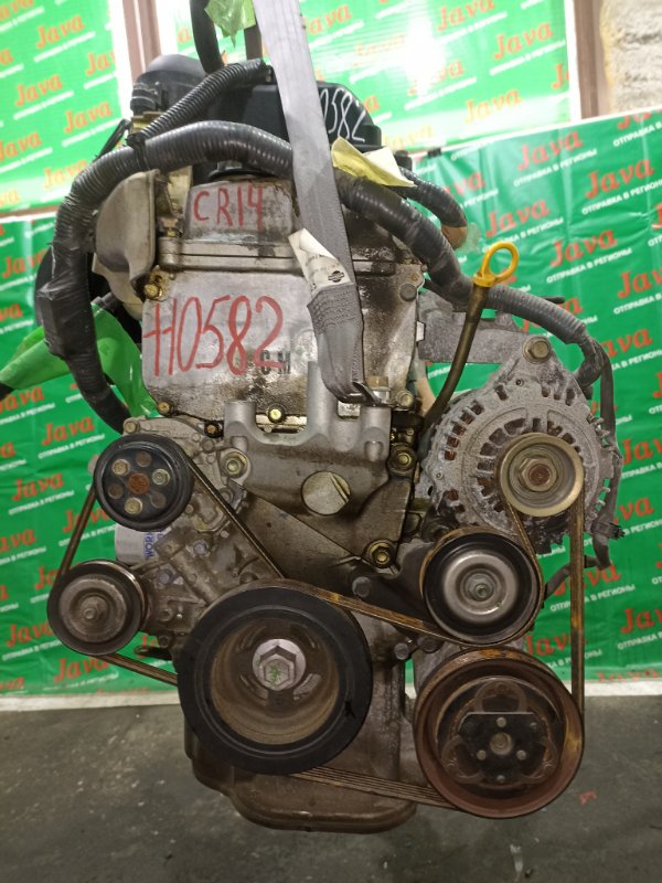 Двигатель Nissan Cube BZ11 CR14DE 2005 (б/у) ПРОБЕГ-39000КМ. 2WD. КОСА+КОМП. ПОД А/Т. СТАРТЕР В КОМПЛЕКТЕ.