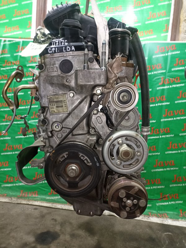 Двигатель Honda Fit GP1 LDA 2012 (б/у) ПРОБЕГ-59000КМ. 2WD. 2-Я МОД. КОСА+КОМП. ПОД А/Т. СТАРТЕР В КОМПЛЕКТЕ.