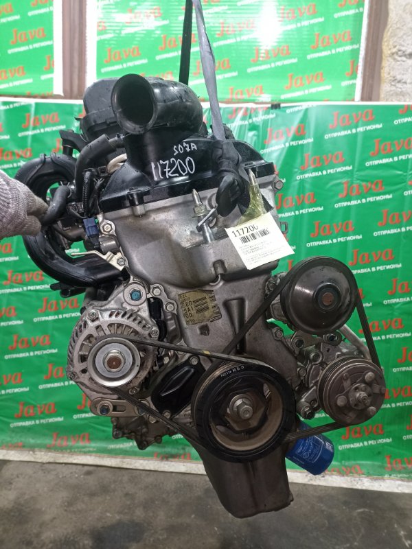 Двигатель Honda N-Box JF1 S07A 2015 (б/у) ПРОБЕГ-58000КМ. 2WD. КОСА+КОМП. 2-Я МОД. ПОД А/Т. СТАРТЕР В КОМПЛЕКТЕ.