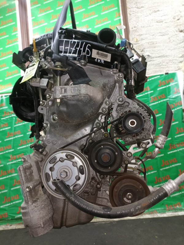 Двигатель Toyota Passo KGC10 1KR-FE 2009 (б/у) ПРОБЕГ-51000КМ. 2WD. +КОМП. МЕХ.ЗАСЛОНКА. ПОД А/Т. СТАРТЕР В КОМПЛЕКТЕ