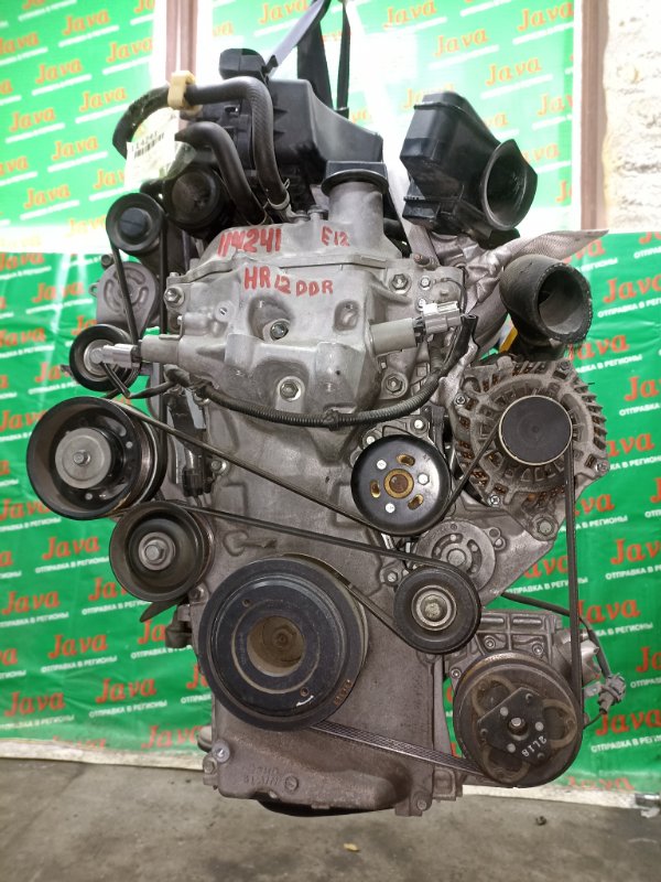 Двигатель Nissan Note E12 HR12DDR 2013 (б/у) ПРОБЕГ-41000КМ. 2WD. +КОМП. ПОД А/Т. СТАРТЕР В КОМПЛЕКТЕ.