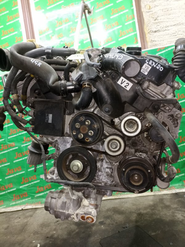 Двигатель Toyota Mark X GRX120 4GR-FSE 2006 (б/у) ПРОБЕГ-43000КМ. 2WD. КОСА+КОМП. 2-Я МОД. ПОД А/Т. СТАРТЕР В КОМПЛЕКТЕ.