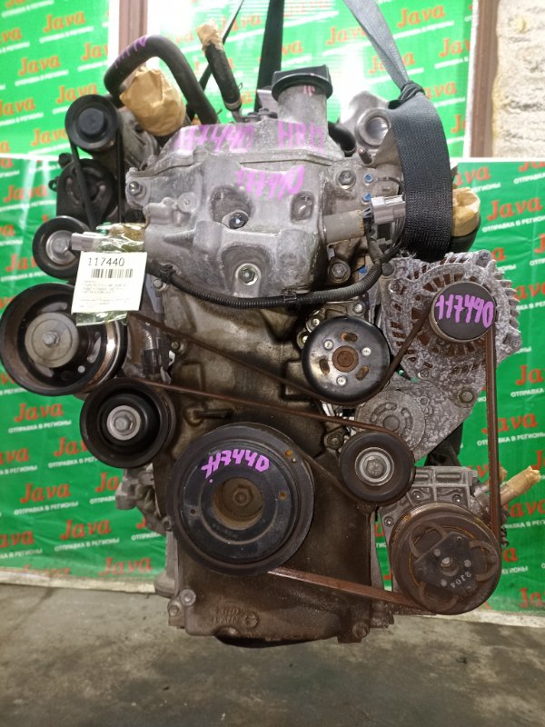 Двигатель Nissan Note E12 HR12DDR 2012 (б/у) ПРОБЕГ-67000КМ. 2WD. КОСА+КОМП. ПОД А/Т. СТАРТЕР В КОМПЛЕКТЕ.