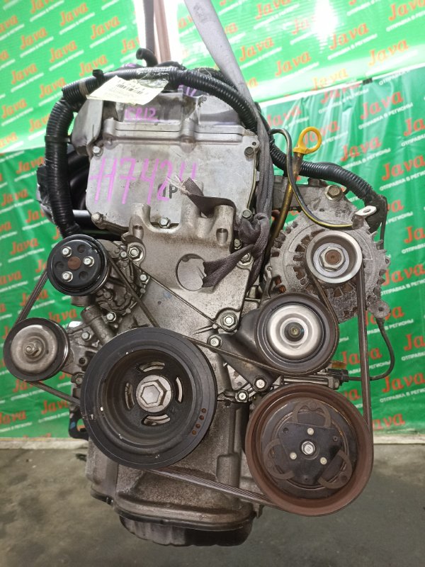 Двигатель Nissan Ad VAY12 CR12DE 2007 (б/у) ПРОБЕГ-61000КМ. 2WD. КОСА+КОМП. ПОД А/Т. СТАРТЕР В КОМПЛЕКТЕ.