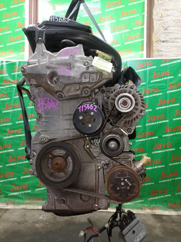 Двигатель Nissan Note E12 HR12DE 2013 (б/у) ПРОБЕГ-43000КМ. 2WD. КОСА+КОМП. ПОД А/Т. СТАРТЕР В КОМПЛЕКТЕ.