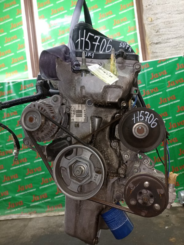 Двигатель Honda N-Box JF1 S07A 2013 (б/у) ПРОБЕГ-47000КМ. 2WD. 1-Я МОД. КОСА+КОМП. ПОД А/Т. СТАРТЕР В КОМПЛЕКТЕ.