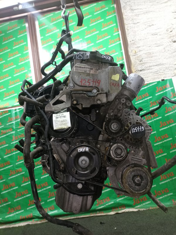 Двигатель Volkswagen Golf 5K1 CAXA 2011 (б/у) ПРОБЕГ-61000КМ. 2WD. ПОД А/Т ЭЛ. ЗАСЛОНКА. КОСА + КОМП. СТАРТЕР В КОМПЛЕКТЕ.