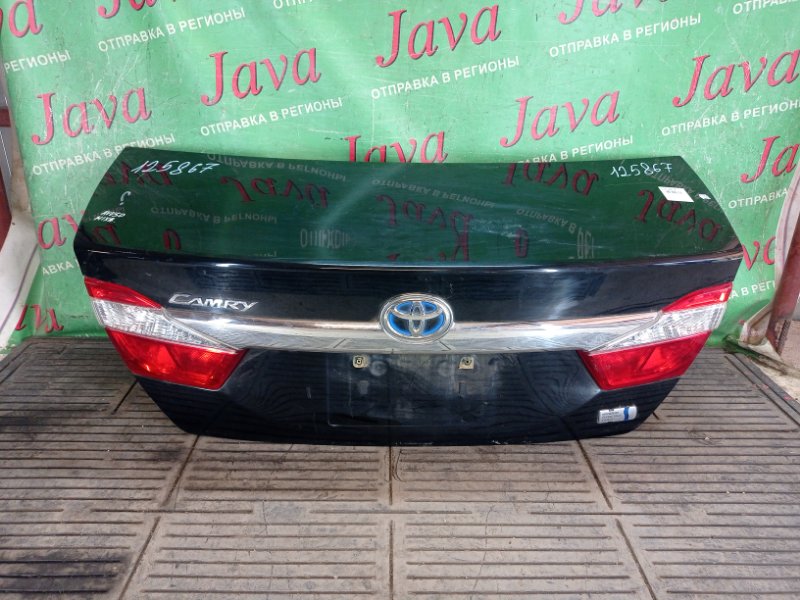 Крышка багажника Toyota Camry AVV50 2AR-FXE 2012 задняя (б/у) ПОТЕРТОСТИ. КАМЕРА.