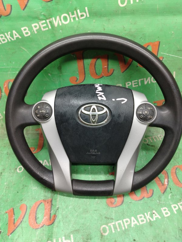 Руль с airbag Toyota Prius Alpha ZVW41 2ZR-FXE 2012 (б/у) В СБОРЕ. БЕЗ ПАТРОНА.