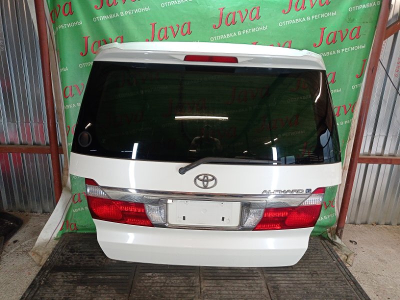 Дверь задняя Toyota Alphard ANH10 2AZ-FE 2004 задняя (б/у) ПОТЕРТОСТИ. МЕТЛА. КАМЕРА. СПОЙЛЕР