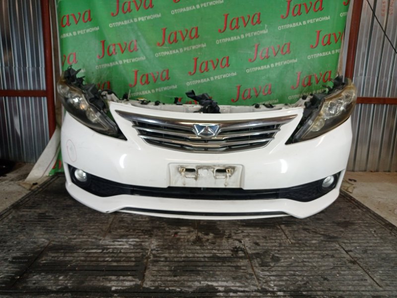 Ноускат Toyota Allion ZRT261 3ZR-FAE 2011 передний (б/у) 2-я МОДЕЛЬ.  ГАЛОГЕН. ТУМАНКИ. ЛОМ КРЕПЛЕНИЯ L ФАРЫ. ПОДОРВАН БАМПЕР СНИЗУ.