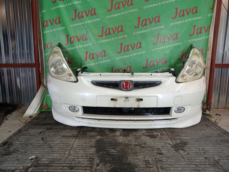 Ноускат Honda Fit GD3 L15A 2003 передний (б/у) ГАЛОГЕН. ТУМАНКИ. ГУБА(ПОДОРВАН).