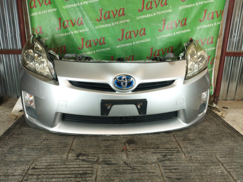 Ноускат Toyota Prius ZVW30 2ZR-FXE 2010 передний (б/у) ГАЛОГЕН. ТУМАНКИ. ПОТЕРТОСТИ НА L ФАРЕ. СЛЕДЫ КРАСКИ НА БАМПЕРЕ.