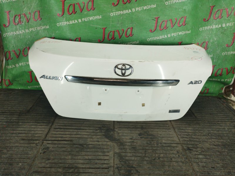 Крышка багажника Toyota Allion ZRT261 3ZR-FAE 2011 задняя (б/у) ПОТЕРТОСТИ. ТЫЧКА.