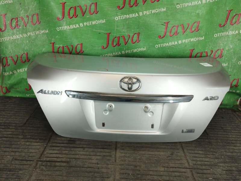 Крышка багажника Toyota Allion ZRT261 3ZR-FAE 2009 задняя (б/у) ПОТЕРТОСТИ. ТЫЧКА. ЗАГНУТ УГОЛ.