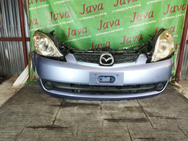 Ноускат Mazda Demio DY5W ZY-VE 2005 передний (б/у) 2-я МОДЕЛЬ. ГАЛОГЕН. ТРЕЩИНА НА ФАРЕ.