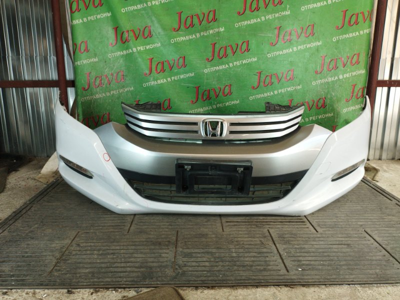 Бампер Honda Insight ZE2 LDA 2009 передний (б/у) ПОТЕРТОСТИ. СКОЛЫ КРАСКИ. ЛОМ КРЕЛПЕНИЙ НА РЕШЕТКЕ. ЛОМ КРЕЛПЕНИЯ БАМПЕРА