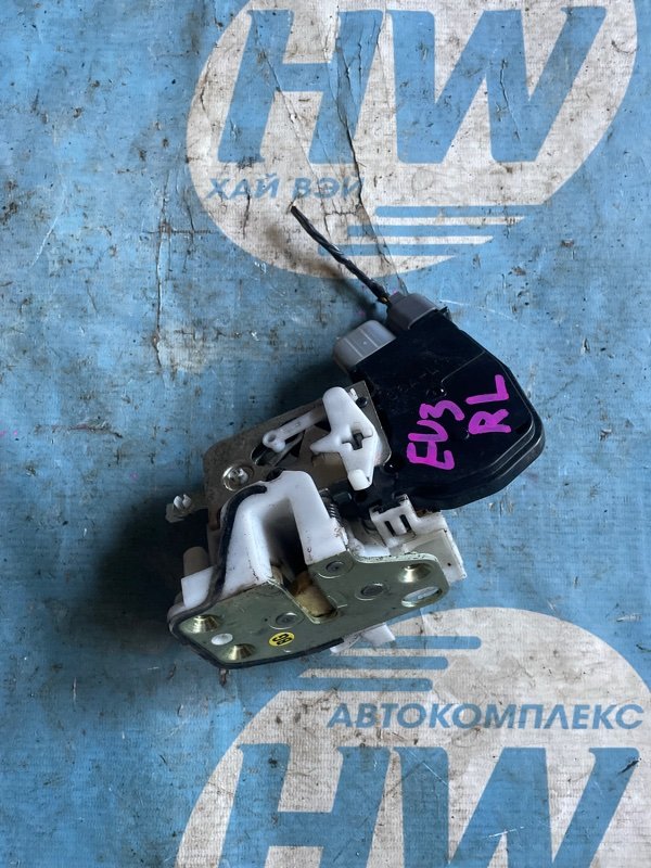 Замок двери Honda Civic EU3 D17A задний левый (б/у)