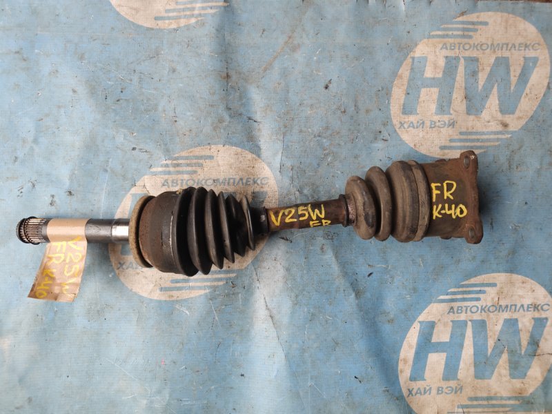 Привод Mitsubishi Pajero V25 6G74 передний правый (б/у)