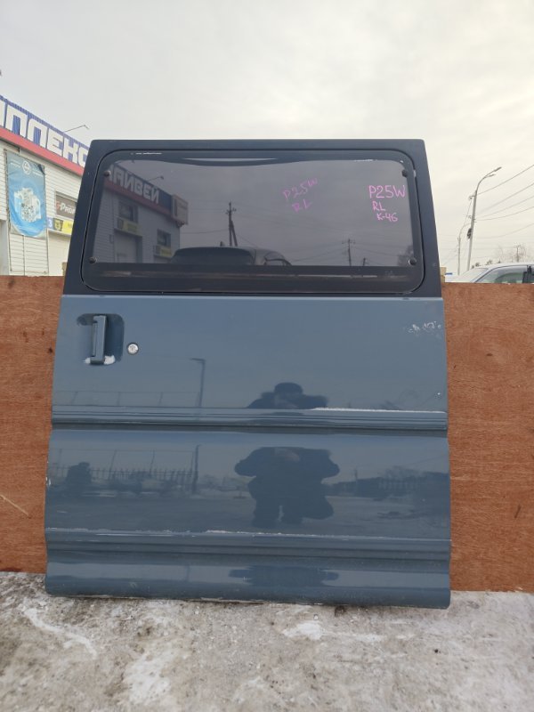 Дверь Mitsubishi Delica P25W 4D56 задняя левая (б/у)