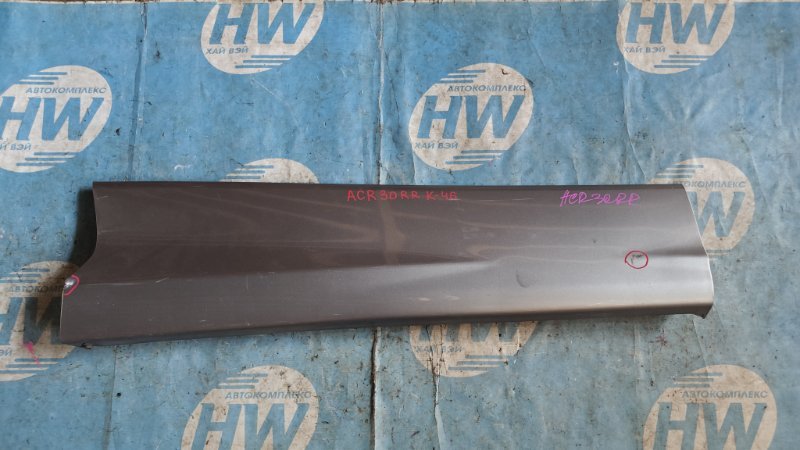 Накладка на дверь Toyota Estima ACR30 2AZFE задняя правая (б/у)