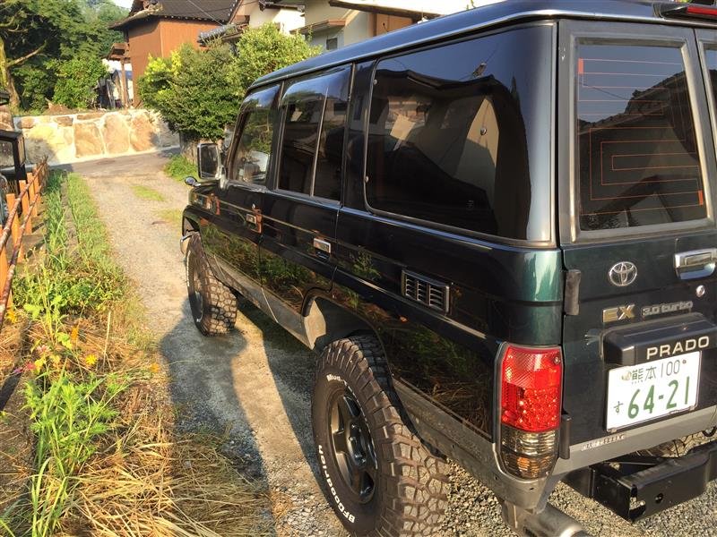 Стекло собачника Toyota Land Cruiser Prado KZJ78 1KZ-TE 1994 заднее левое (б/у)